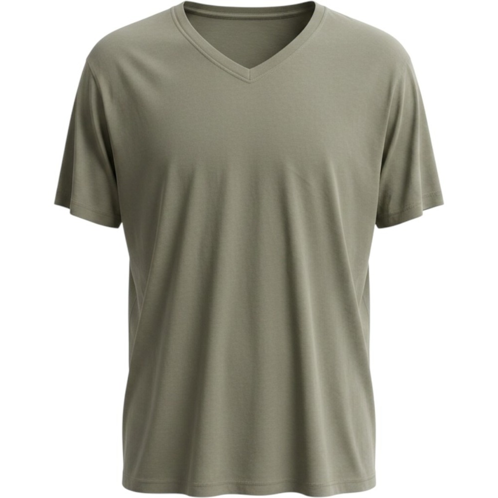 Eddie Bauer Mens Legendwash V-Neck T-Shirt Olive Green Size 2XL Tall